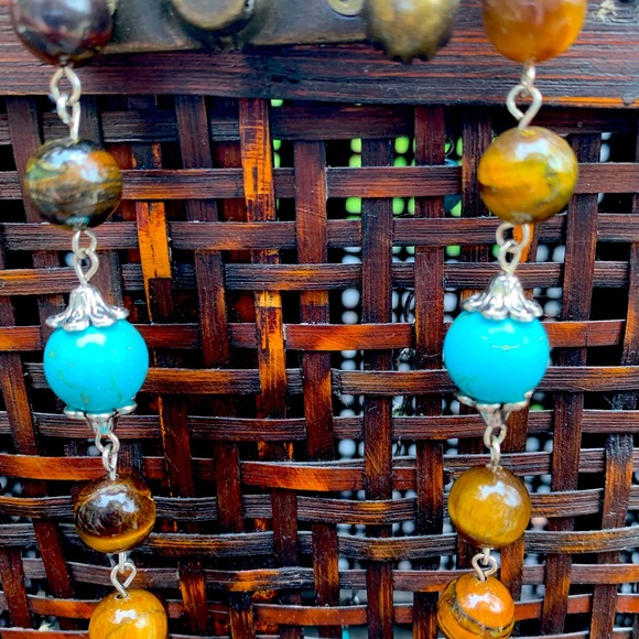 Turquoise Cross Necklace - Picture 4 of 8